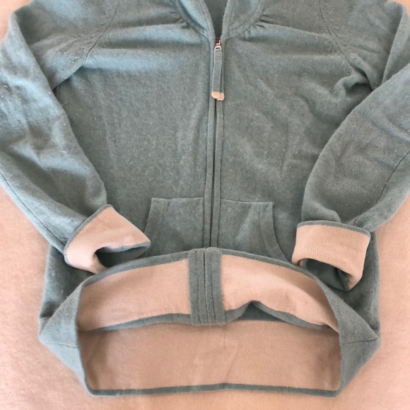 Banana Republic 100% Cashmere Zip Hoodie XS - Picture 3 of 6